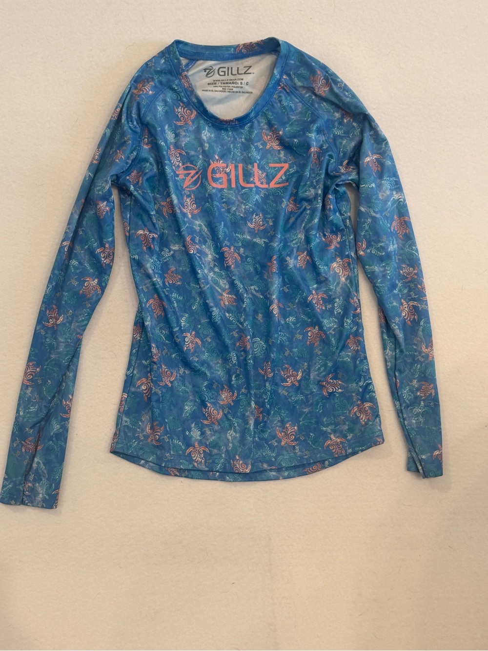 Gillz Women’s Performance Fishing Shirt Size S Long Sleeve UV Polyester